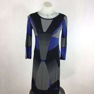 Bcbgmaxazria Dawson LongSleeve Graphic Shift Dress